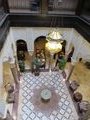 Riad interior from the second floor