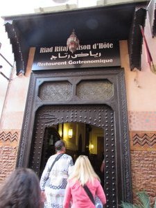 Group going into Riad