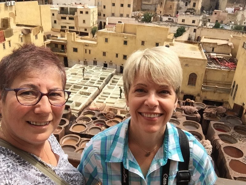Selfie at the Fes Tanneries
