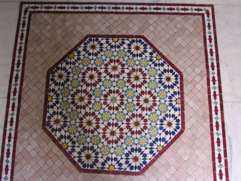 Riad tile floor