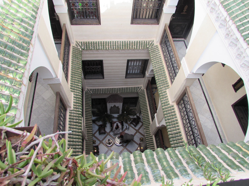 Riad courtyard