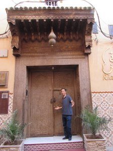 Abdoul and the doorway to Riad Nesma