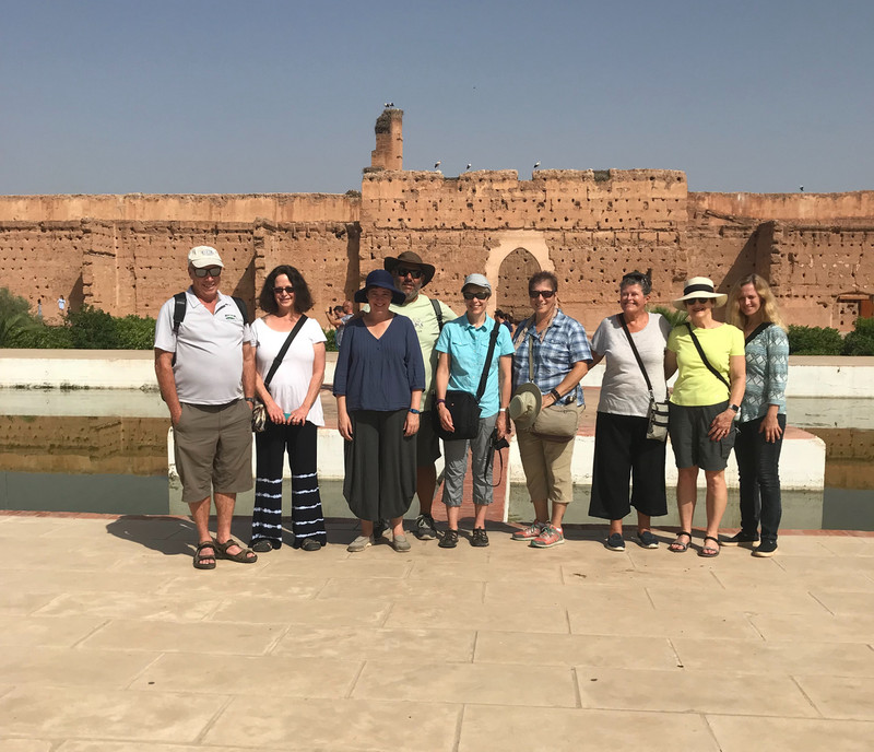 Group photo at Badi Palace