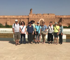 Group photo at Badi Palace