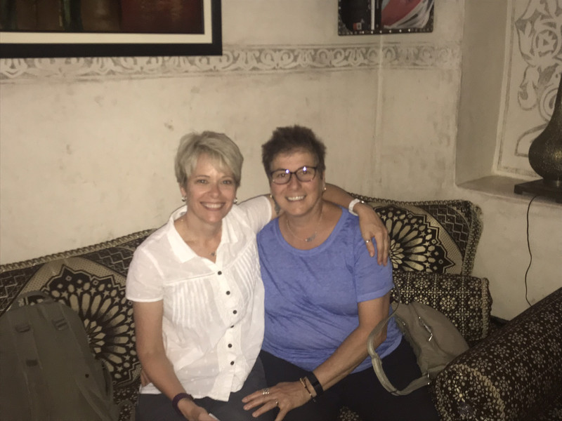 Lori and Susan at Riad Challa