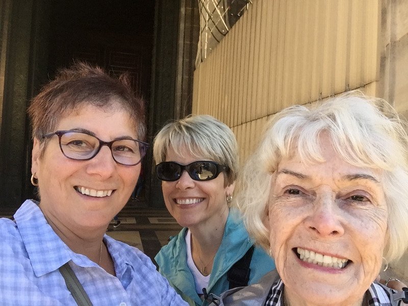 Susan, Lori and Mom at the Madeleine Church