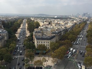 View from the Arc de Triomphe 