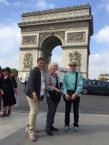 Us at the Arc de Triomphe 