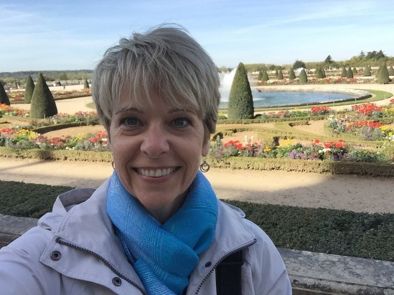 Selfie at Versailles gardens