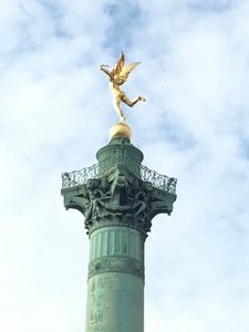 Top of Bastille monument