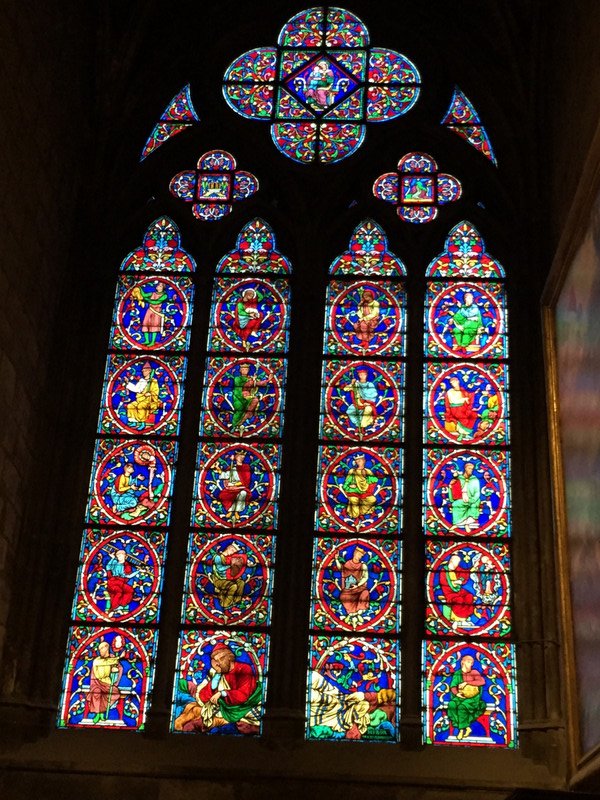 Notre Dame stained glass windows