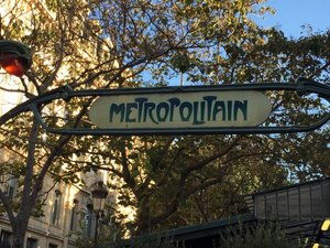 Our metro stop for Notre Dame