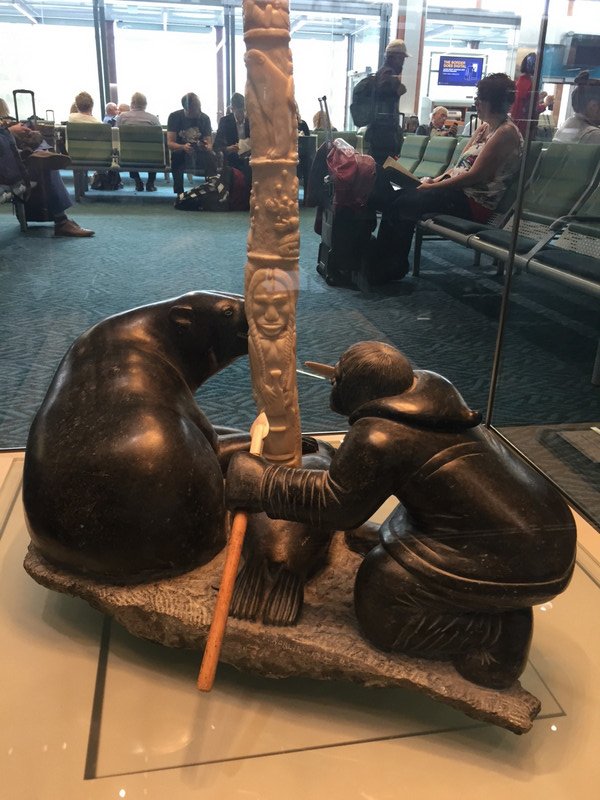 Sculpture at the Vancouver airport