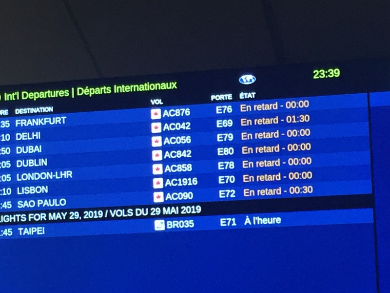 All flights delayed