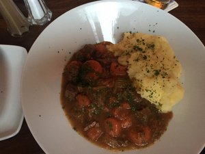 Susan’s dinner - Irish stew and mash