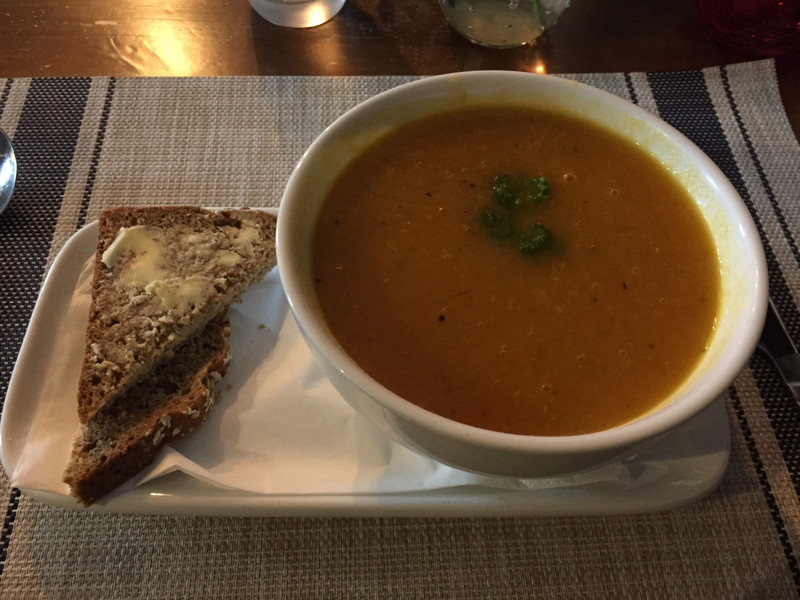 My vegetable soup and soda bread