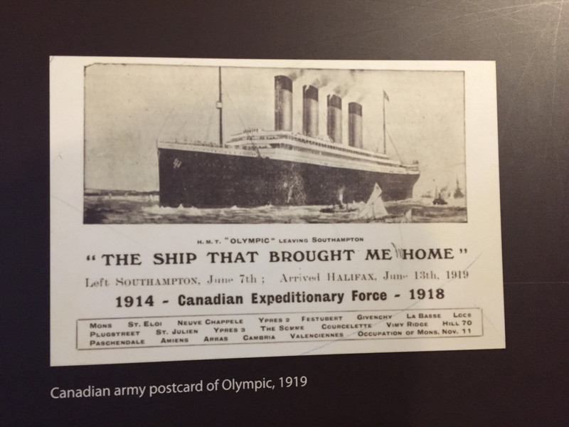 Titanic Exhibit - the Olympic