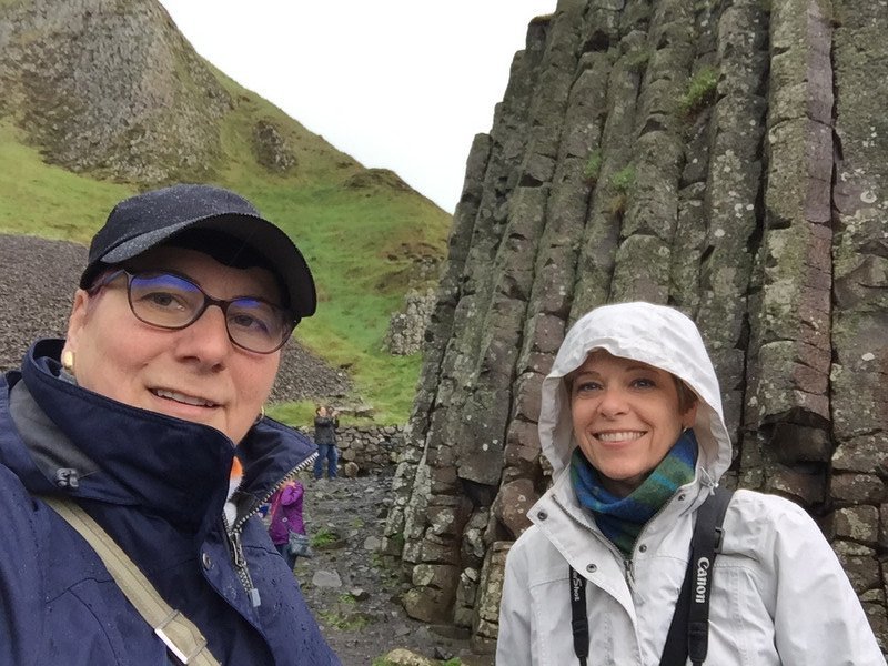 Us at the Giant’s Causeway 