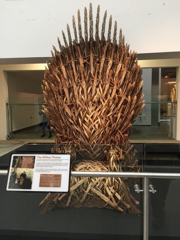 Ulster Museum - GOT woven throne