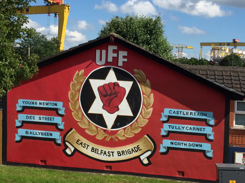 Loyalist mural - UFF stands for the Ulster Freedom Fighters