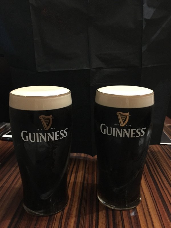 Our last pints of Guinness in Ireland!