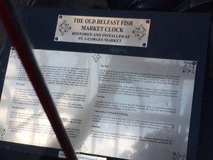 The old Belfast Fish Market Clock