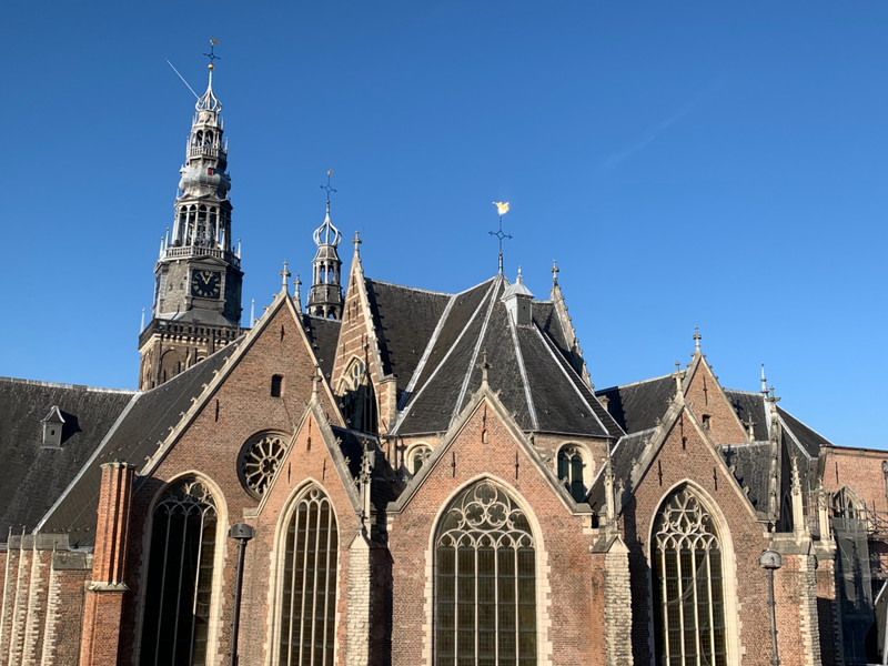 Oude Kerk - view from our B&B
