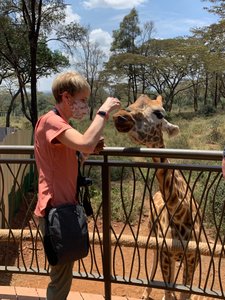 Me with the giraffe 