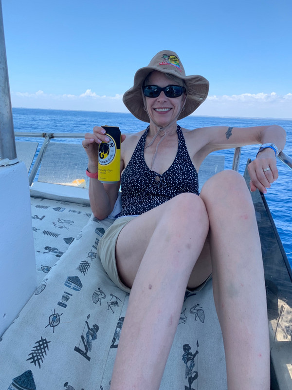 Me on the top deck with my Tusker