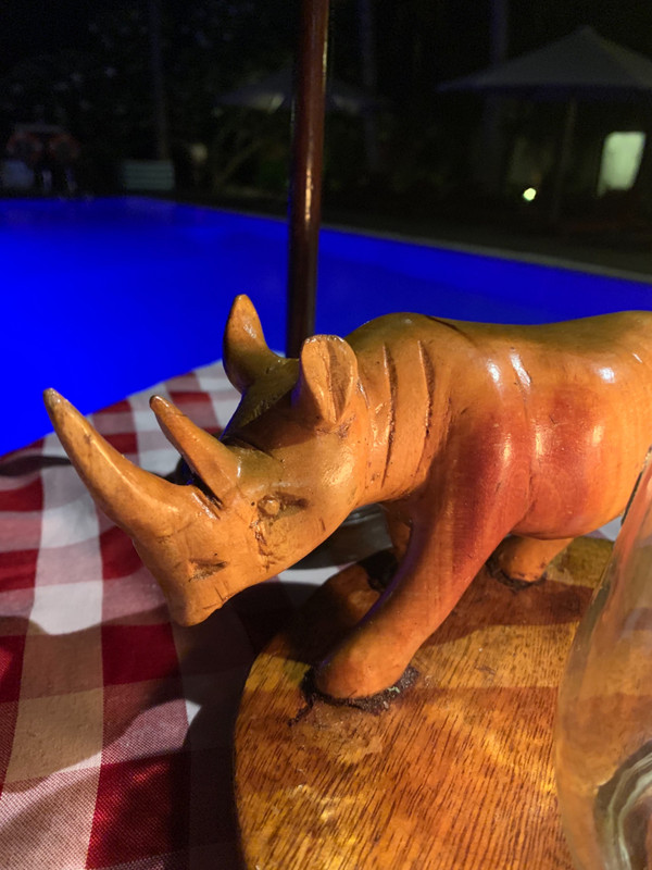 Rhino candle holder 