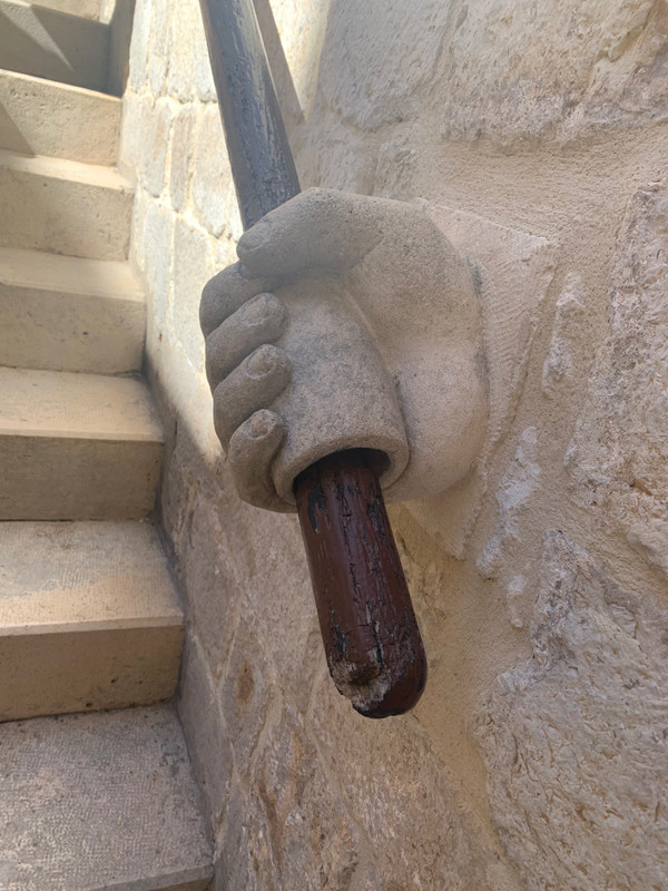 Stairway railing - Rector’s Palace