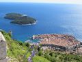 Old town and Lokrum Island from Srd Hill