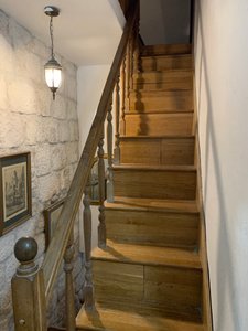 Stairs up to our apartment