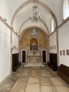 Inside a little church