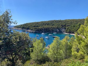 Views on the hike from Milna Bay to Hvar