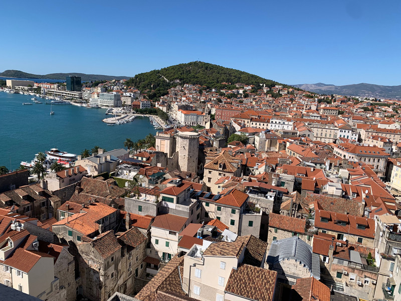 View of Split from the bell tower