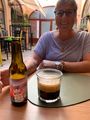 Susan and her Croatian beer