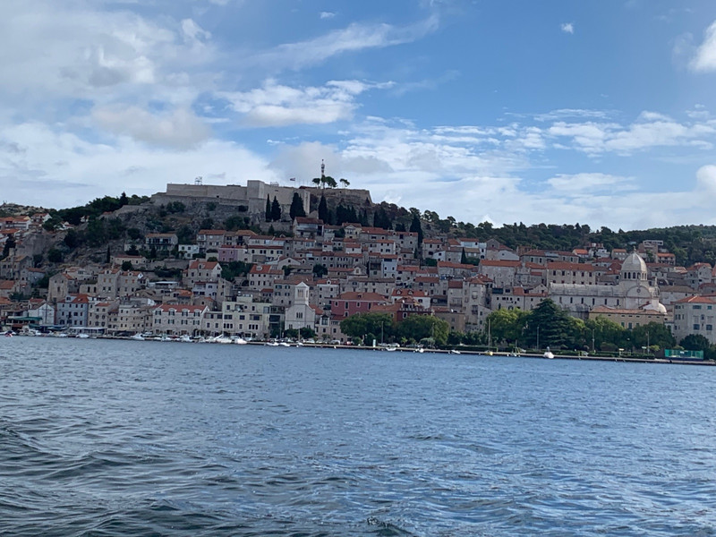 View of Sibenik from the water 
