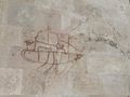 16th C graffiti on the side of the Cathedral