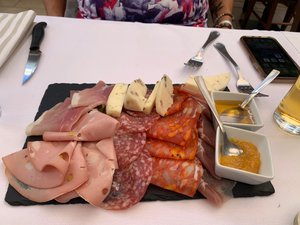 Meat and cheese plate