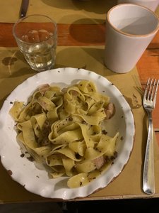 Susan’s pappardelle  with truffles