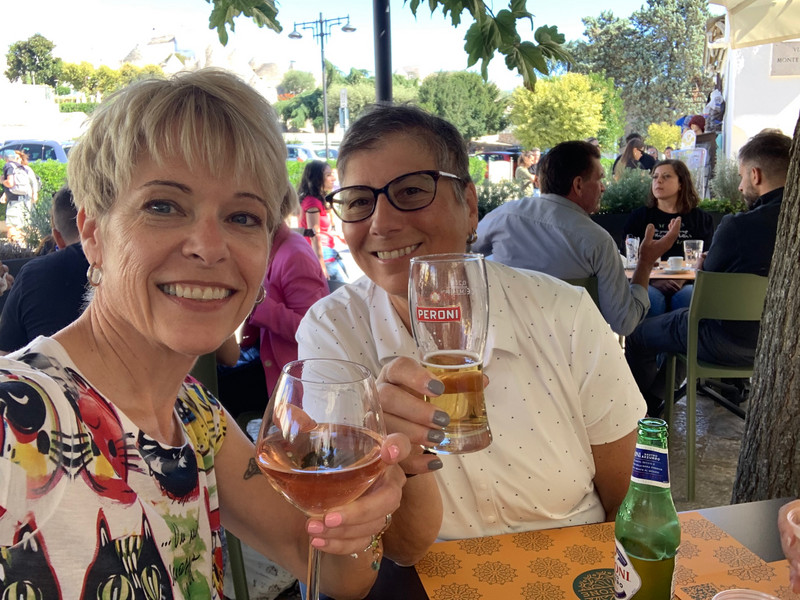 Cheers from Alberobello