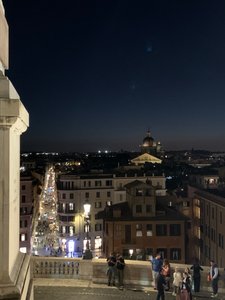 Night view from Trinita dei Monti