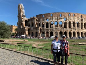 Susan and I at colosseum 