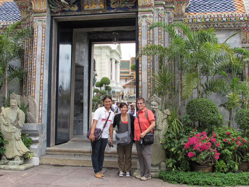 Gof, Sondra, and Susan at the Grand Palace