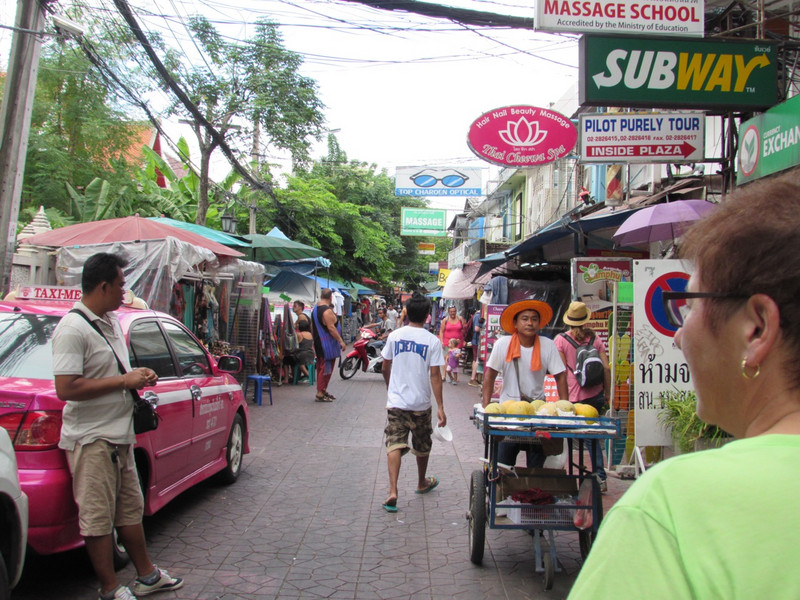 Susan and Bangkok street scenes