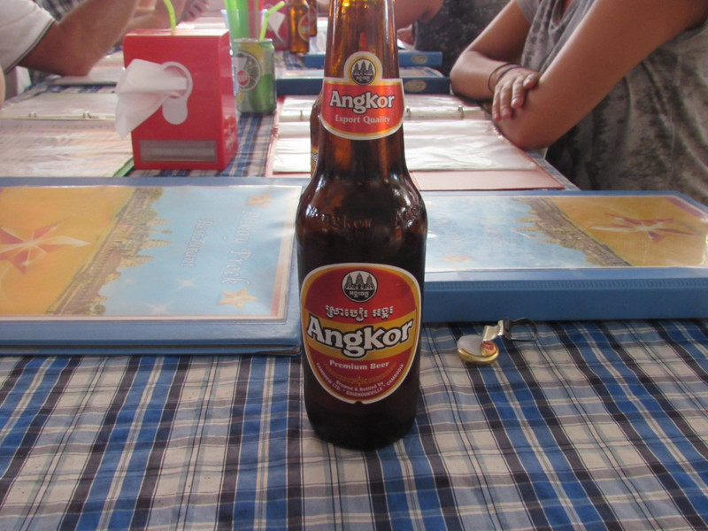 Lunch stop - Angkor beer!