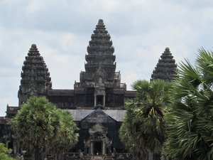 Near the West Gate at Angkor Wat