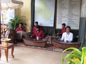 Traditional musicians at the Royal Palace