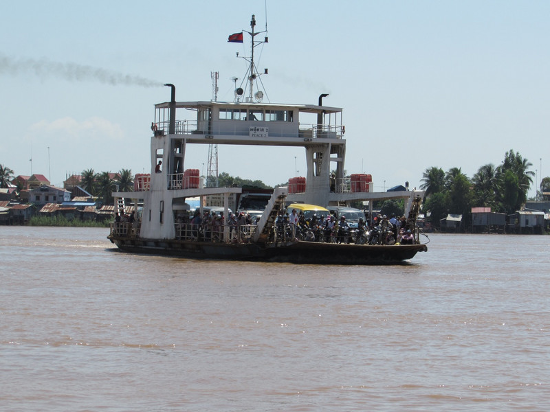 Ferry Crossing the Mekong